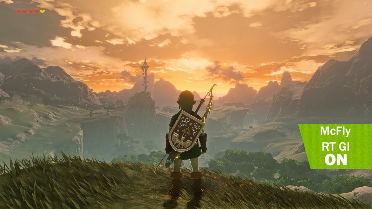 The Legend Of Zelda Breath Of The Wild Si Mostra In K E Ray Tracing Attivo