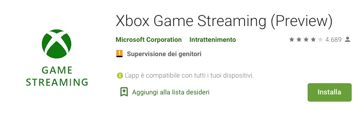 Xbox Game Streaming (preview)