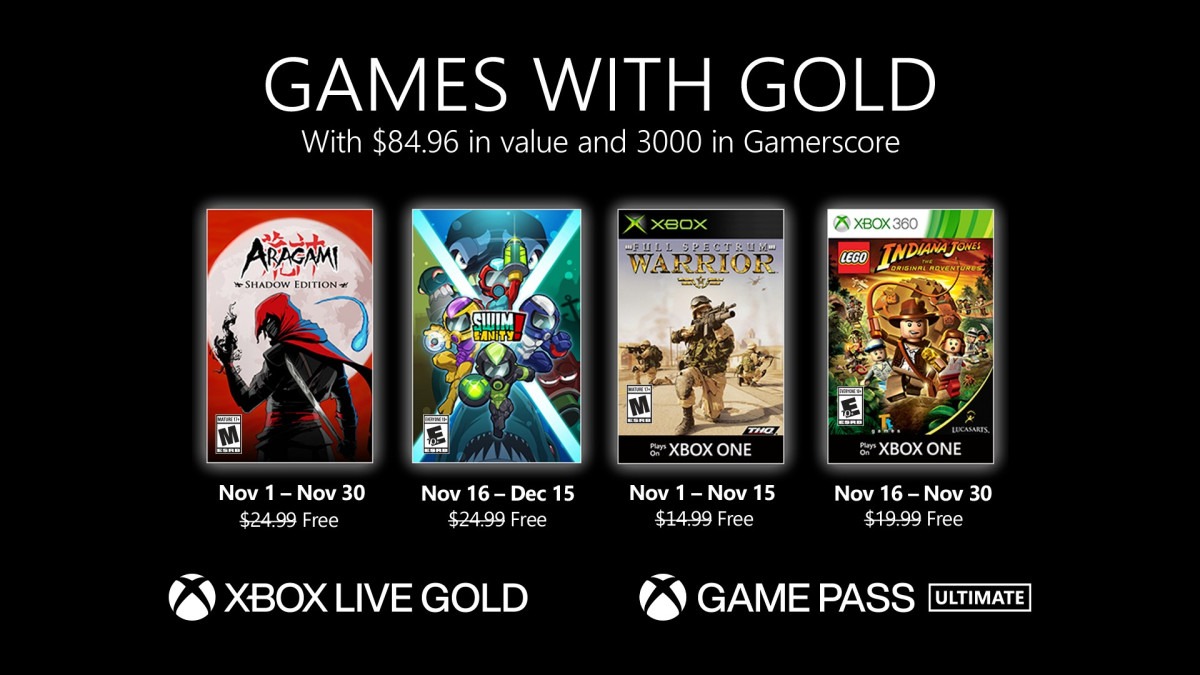 Games With Gold-Novembre 2020