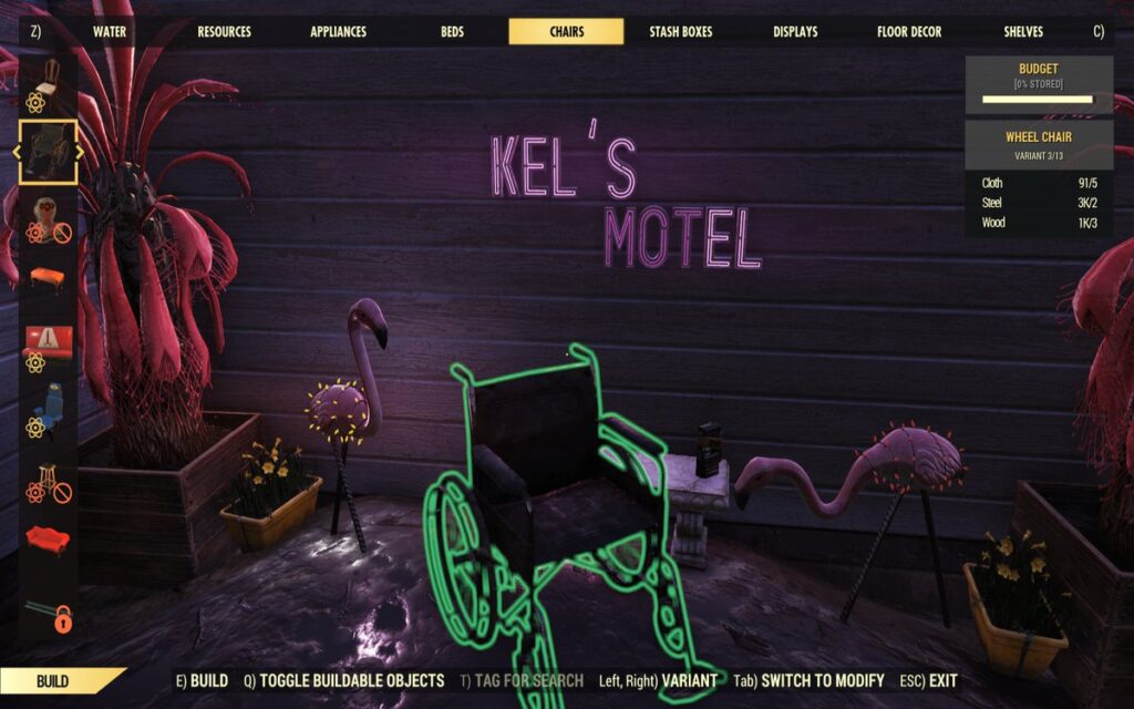 Fallout 76-Kelly-Sedia a rotelle