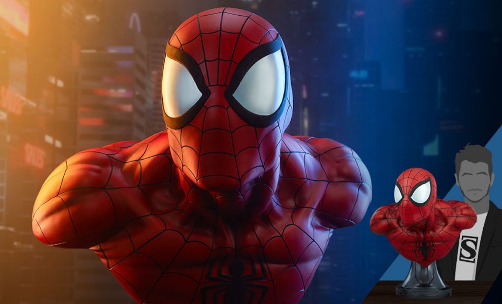 Spider-Man-Sideshow-busto Life-Size