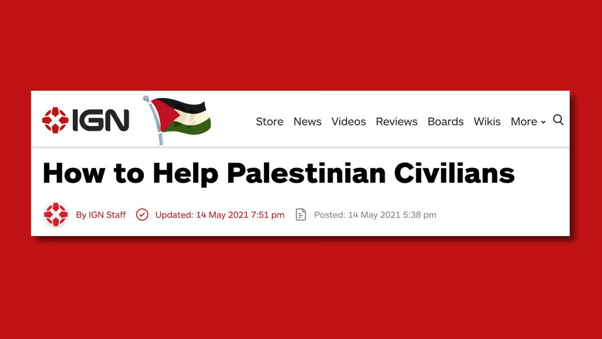 IGN articolo Palestina