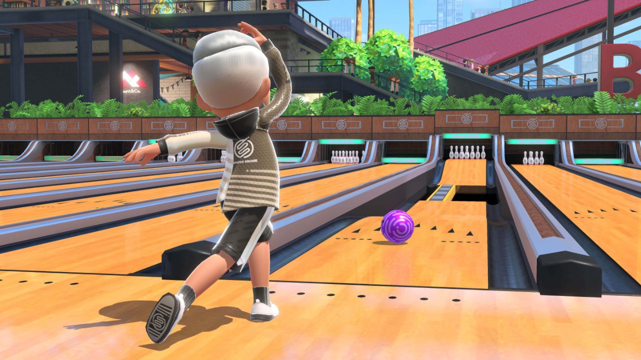 Il bowling, un minigioco di Nintendo Switch Sports