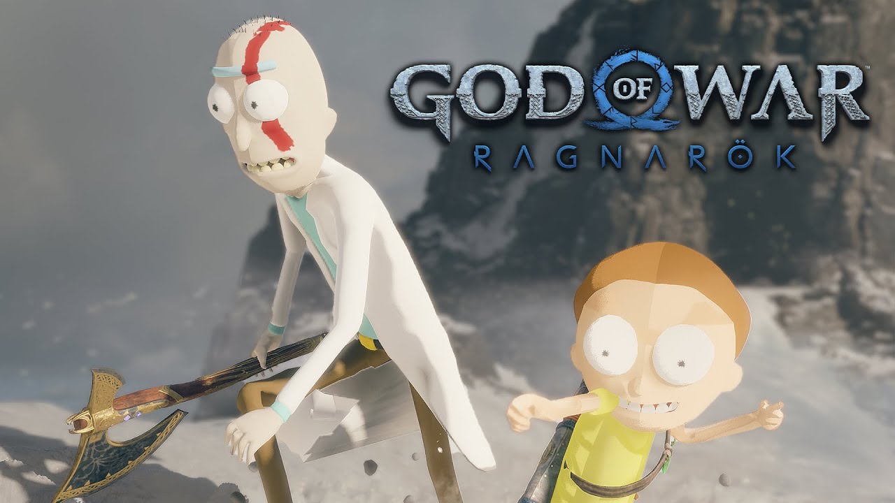 God of War Ragnarök Rick and Morty