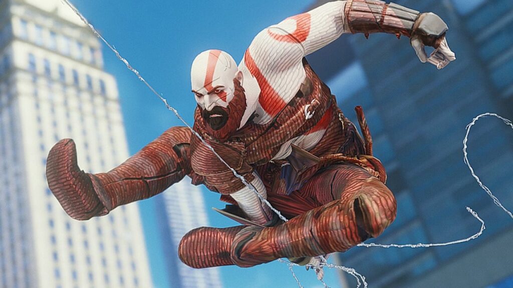 kratos spider-man mod