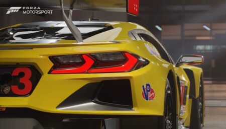 La parte posteriore di una vettura del nuovo Forza Motorsport