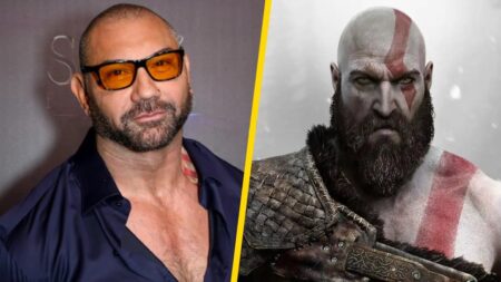 Dave Bautista e Kratos nella serie TV di God of War