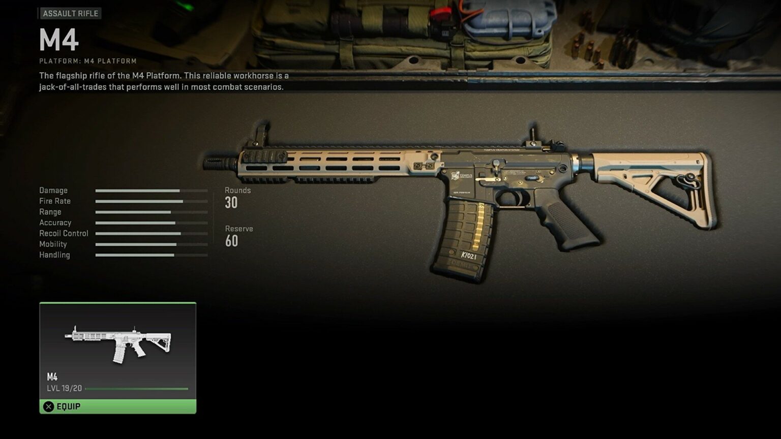 Modern-Warfare-2-M4 loadout