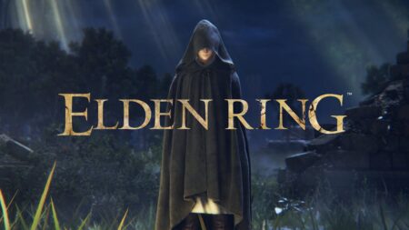 Melina con il logo di Elden Ring