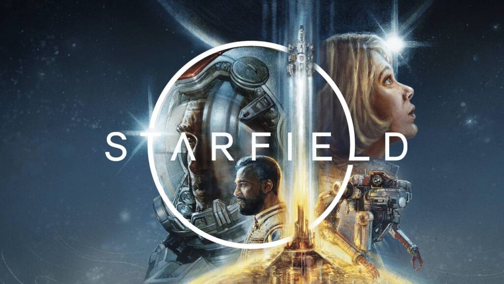 La copertina di Starfield con il logo