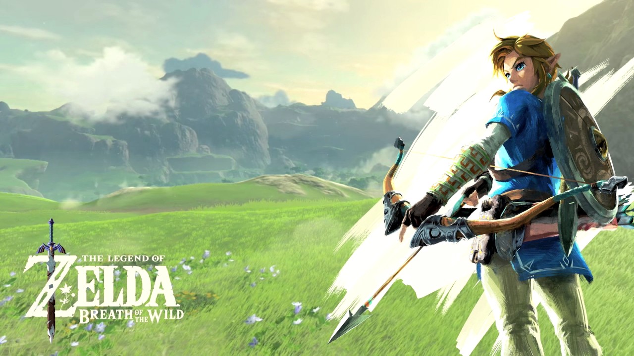 The Legend of Zelda: Breath of the Wild con Link in primo piano