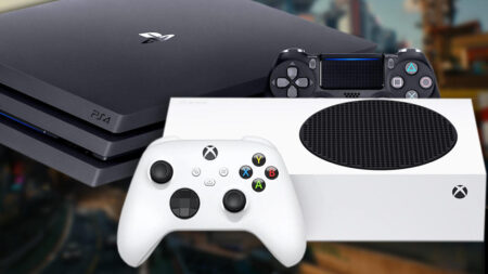 Xbox Series S e PS4 Pro una di fianco all'altra