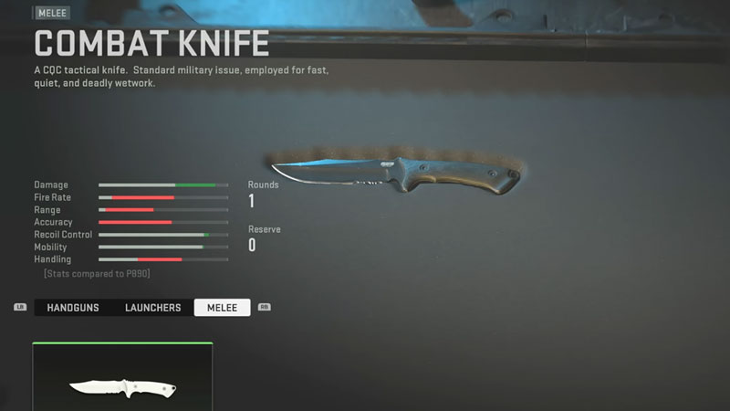 Modern Warfare 2 Coltello da combattimento combat knife