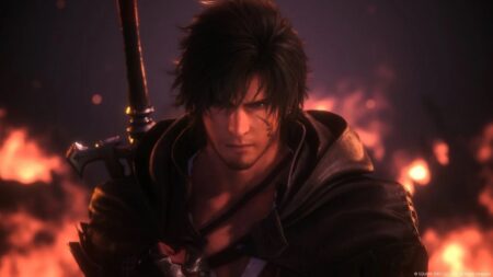 Clive di Final Fantasy XVI tra le fiamme