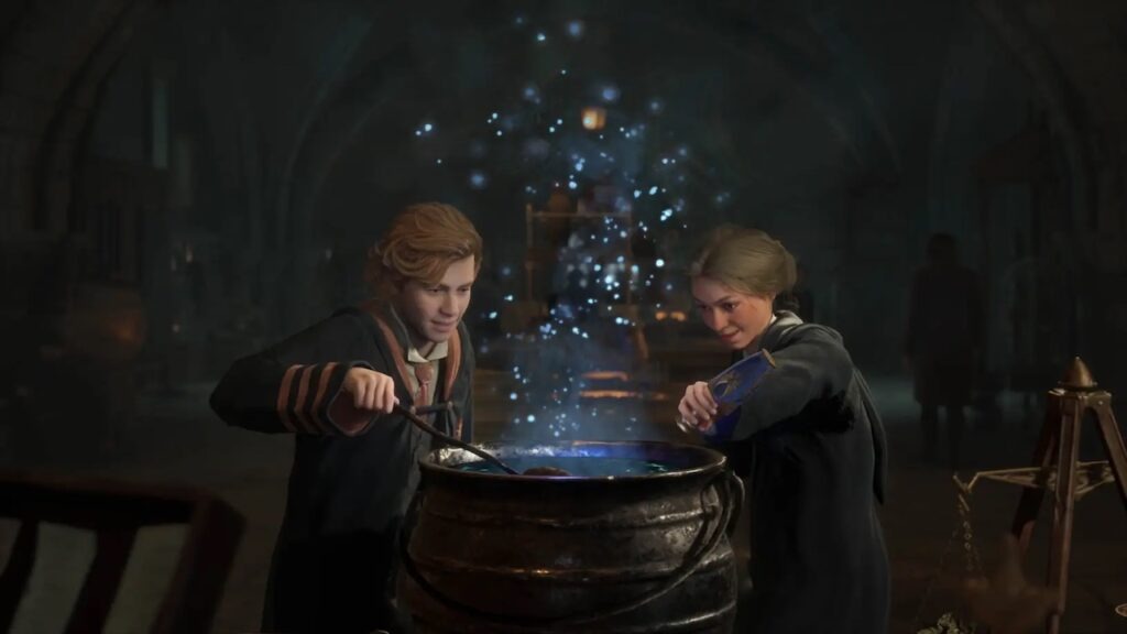 Due maghi di Hogwarts Legacy