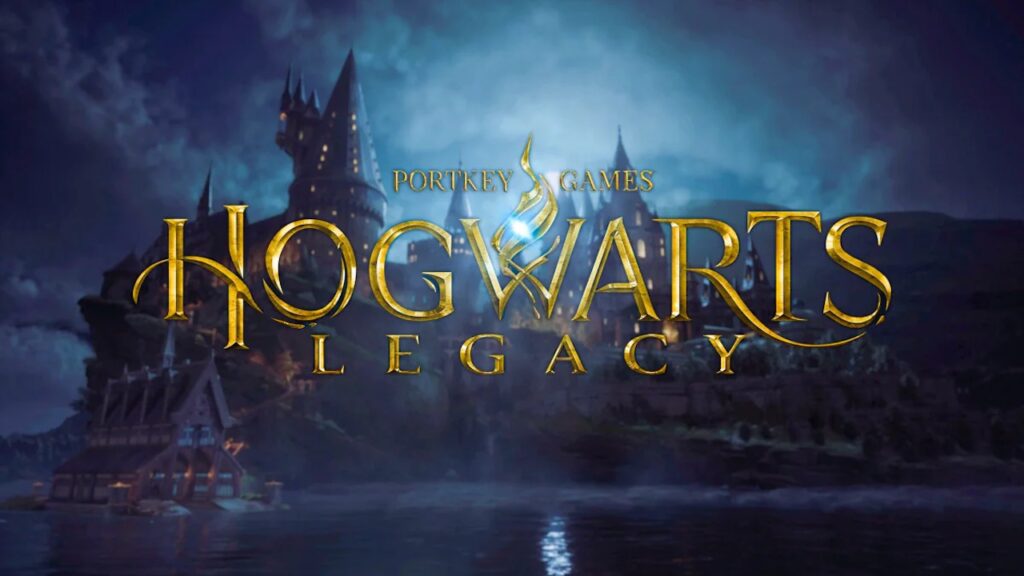 Il logo di Hogwarts Legacy in primo piano