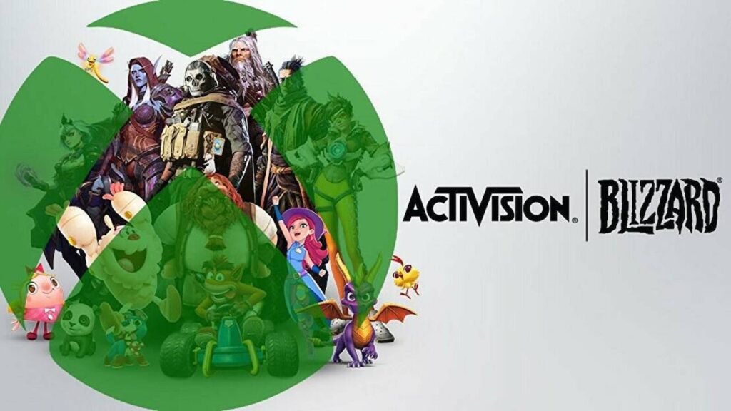Il logo di Xbox con i giochi di Activision Blizzard