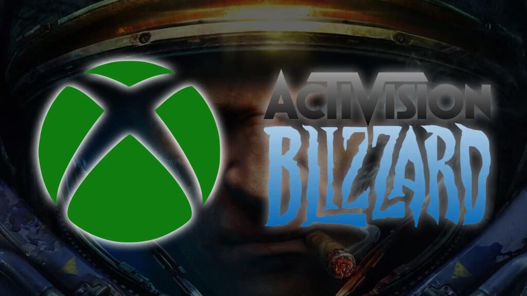 Il logo di Xbox e di Activision Blizzard