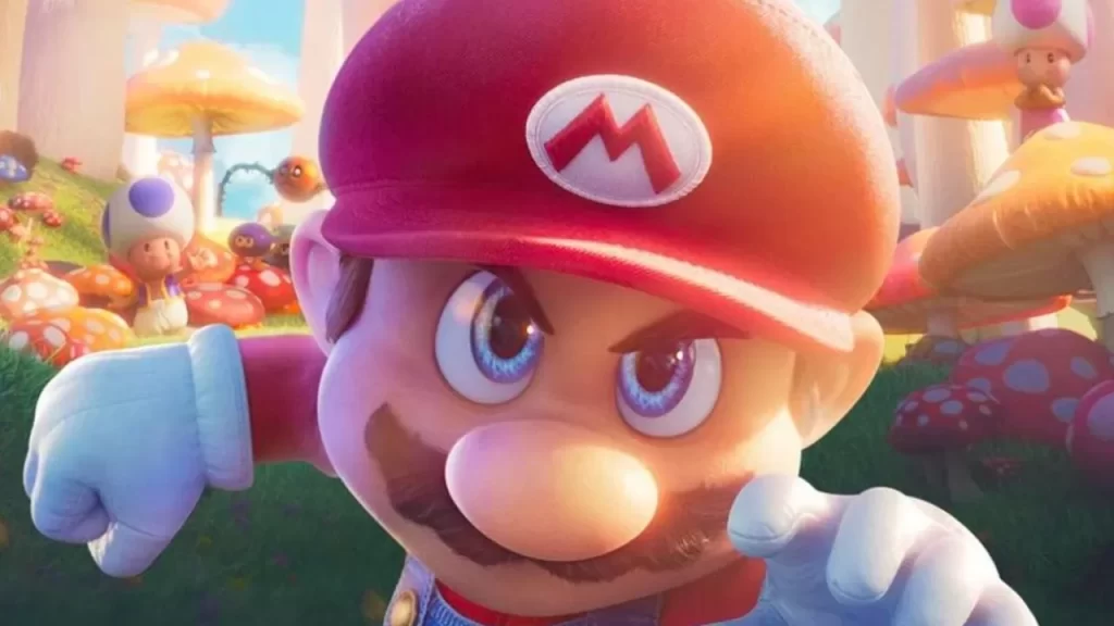 super Mario che si prepara all'attacco