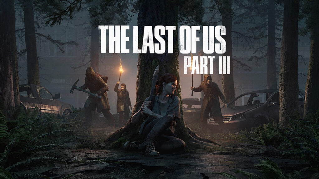 Ellie con il logo di The Last of Us: Parte 3