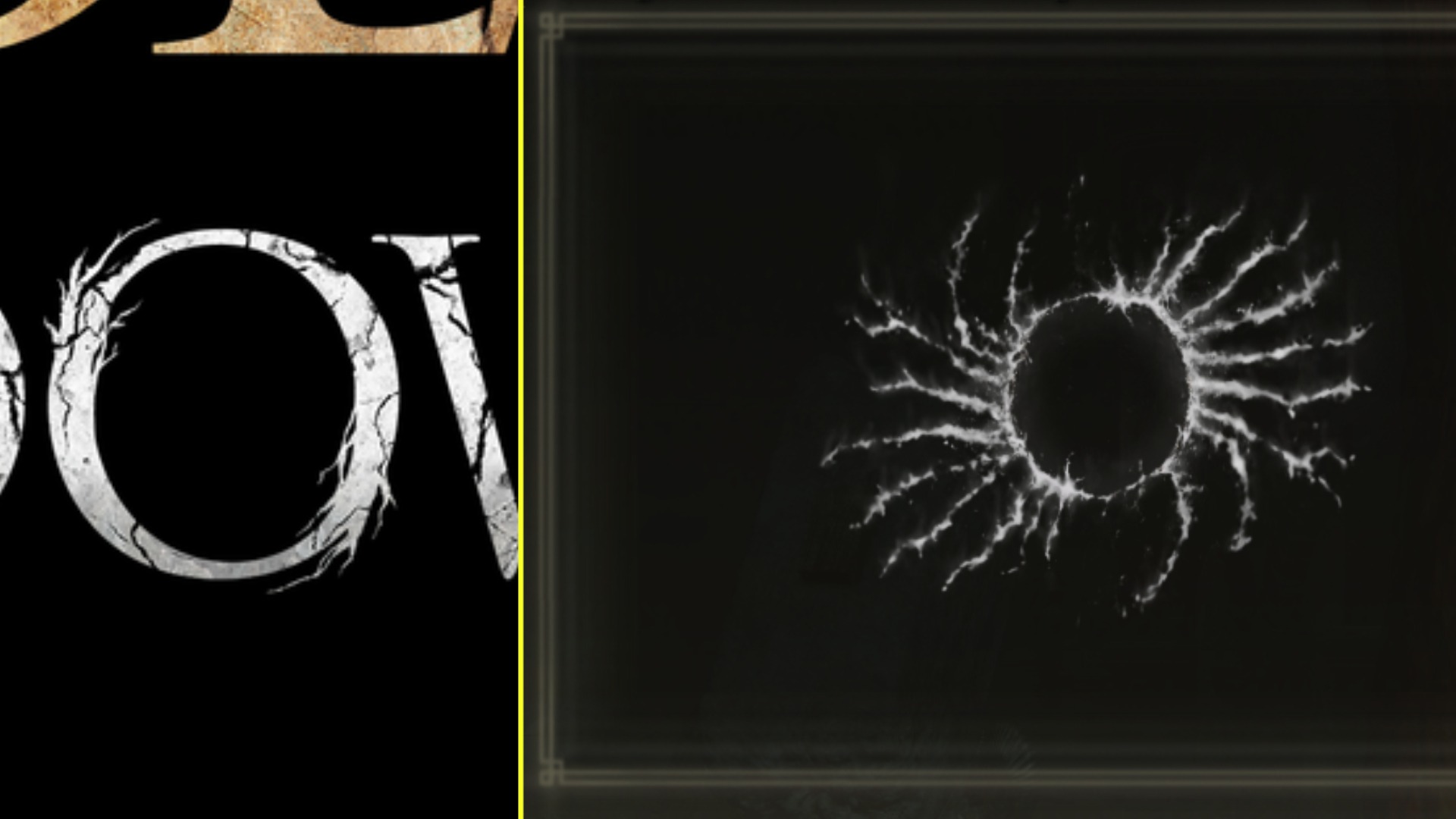 somiglianza tra runa riparatoria e "O" del logo del dlc di elden ring