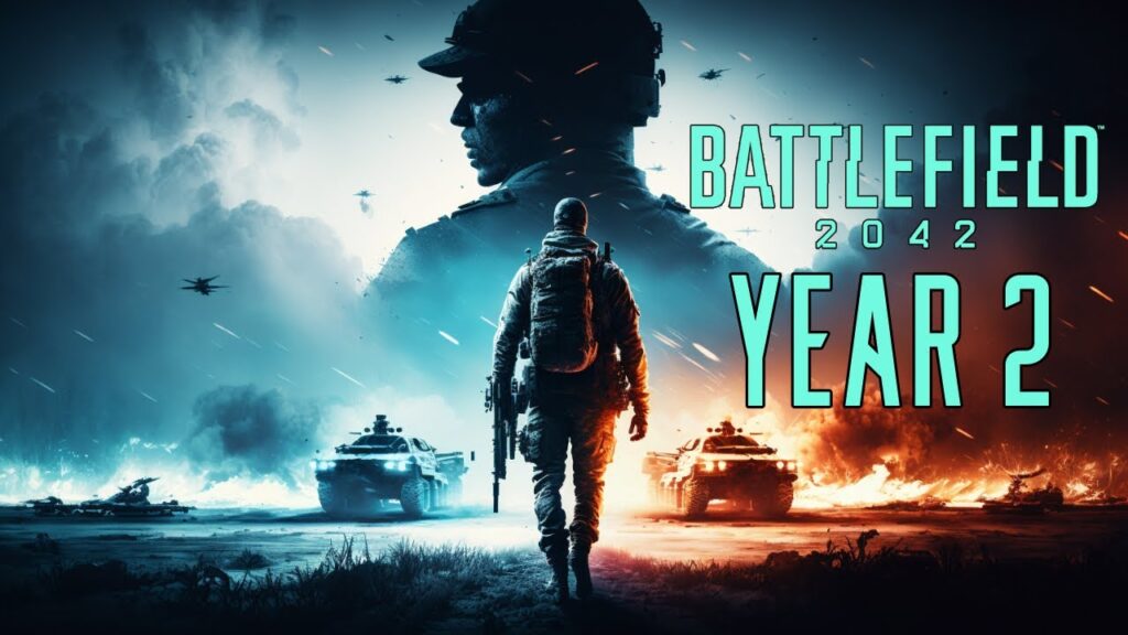 Il soldato di Battlefield 2042 con il logo di Year 2