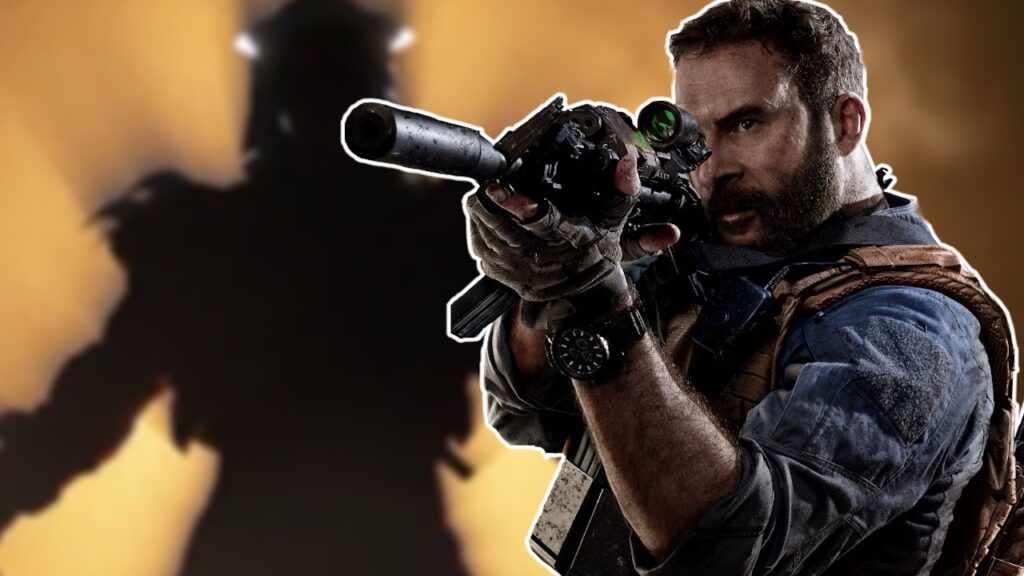 La sagoma di Shredder ed il Capitano Price di Call of Duty: Modern Warfare II