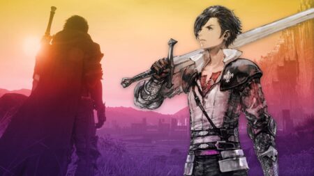 Clive di Final Fantasy XVI in primo piano mentre impugna una spada