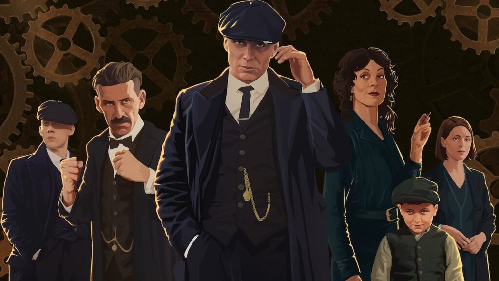 I protagonisti di Peaky Blinders Mastermind in primo piano