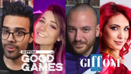 Dario Maccio con Nanni ed altre star di Twitch per il Giffoni Good Games