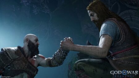 Kratos e Tyr di God of War Ragnarok