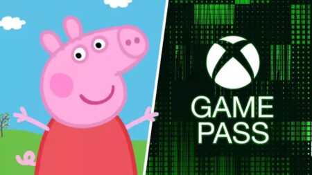 Peppa Pig con il logo di Xbox Game Pass