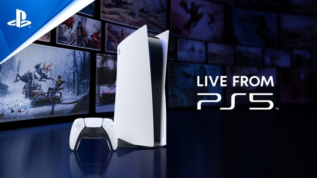 PlayStation 5 ed il logo di Live From PS5