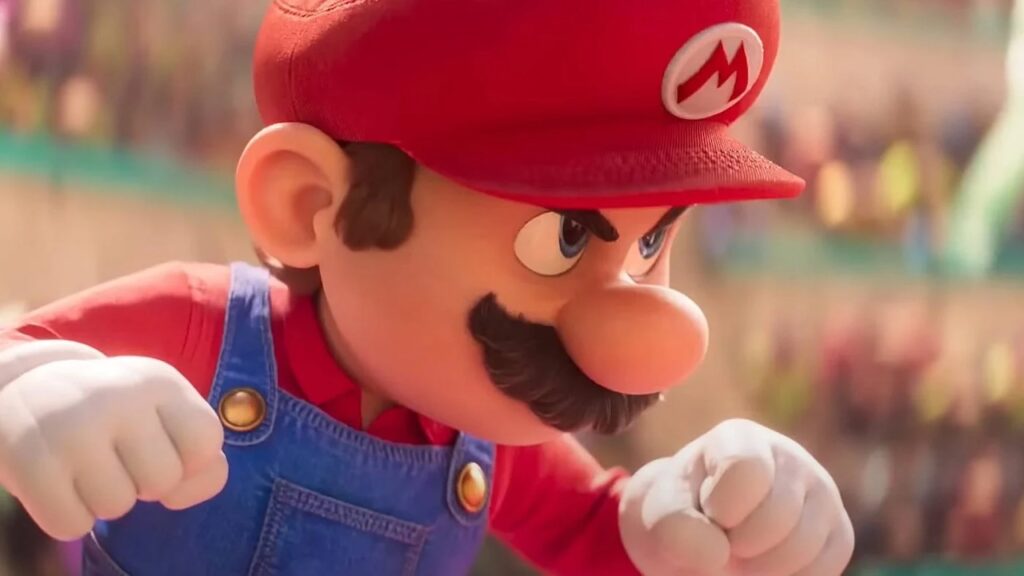 Super Mario del Film in posa combattiva