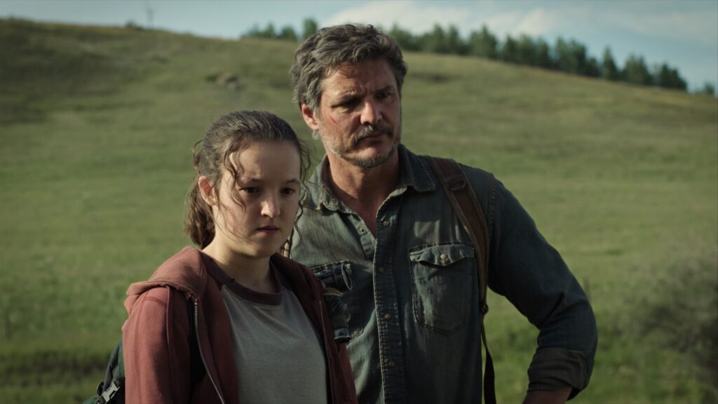 Ellie e Joel della serie TV di The Last of Us