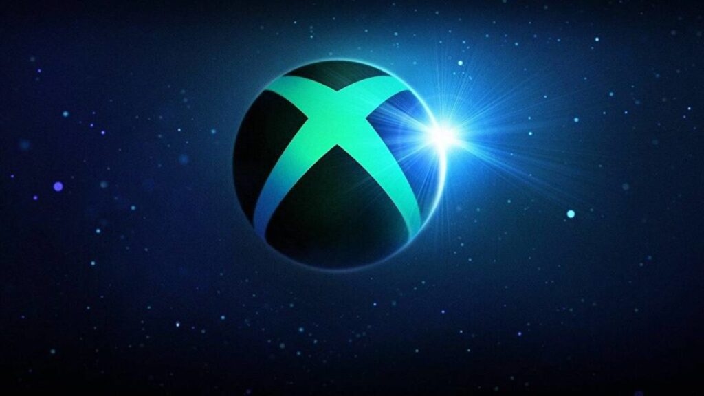 Il logo di Xbox nello spazio