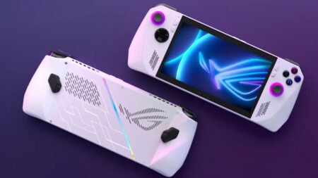 Asus Rog Ally sia nella parte frontale che retro