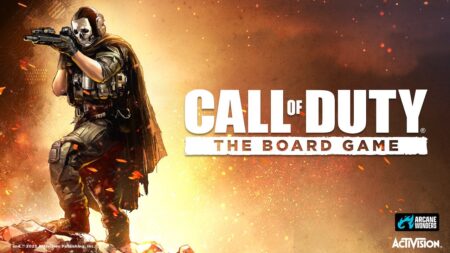 Call of Duty: The Board Game annunciato ufficialmente da Activision Ghost di Call of Duty: The Board Game mentre mira con un'arma