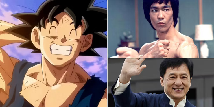 Jackie Chan e Bruce Lee – Goku (Dragon Ball)