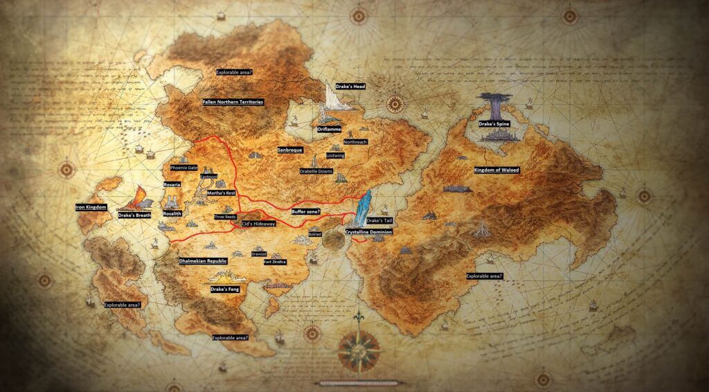 la mappa di final fantasy 16 creata da un utente