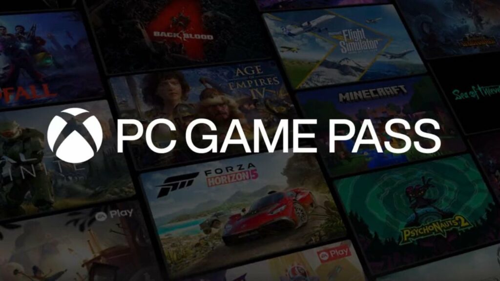 Il logo di PC Game Pass in primo piano