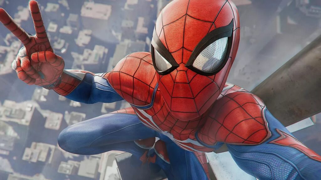 Spider-Man di Marvel's Spider-Man che fa il gesto dell'ok