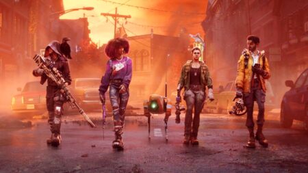 i quattro protagonisti di Redfall mentre camminano