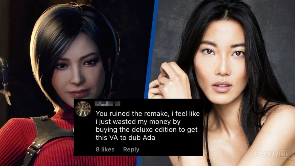 Ada Wong di Resident Evil 4 Remake con al fianco l'attrice