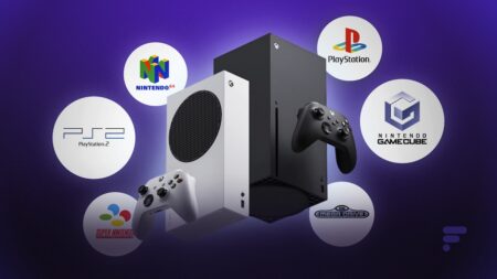 Xbox Series X e Series S con i loghi delle vecchie console per emulatori