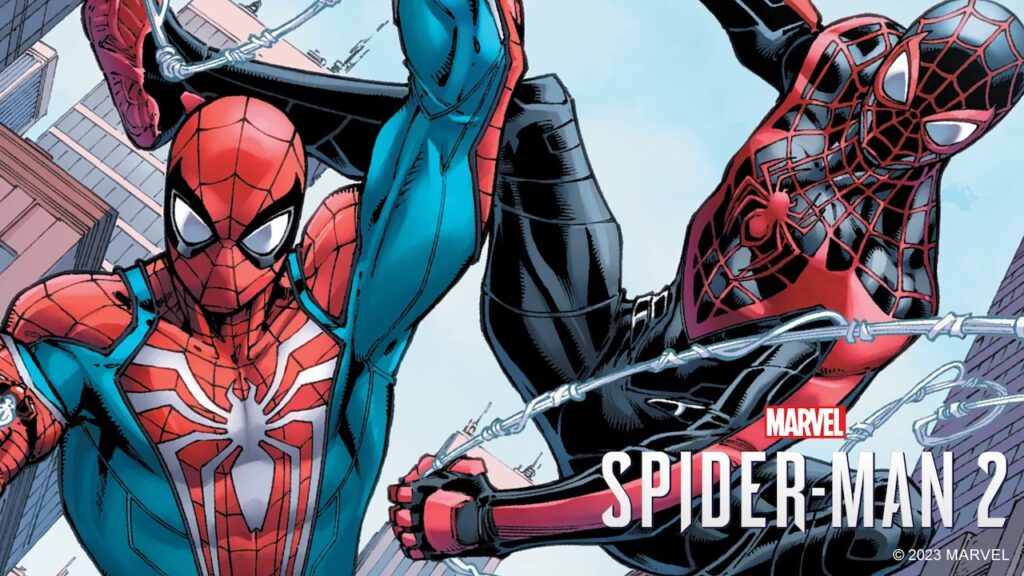 Peter Parker e Miles Morales del fumetto prequel di Marvel's Spider-Man 2