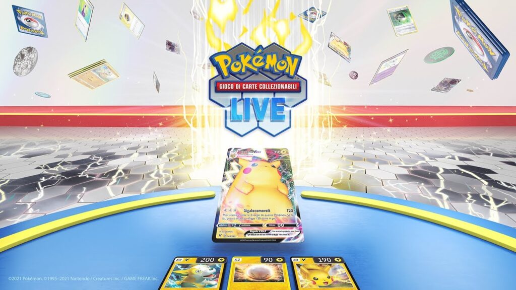 Tre carte del GCC Pokémon Live