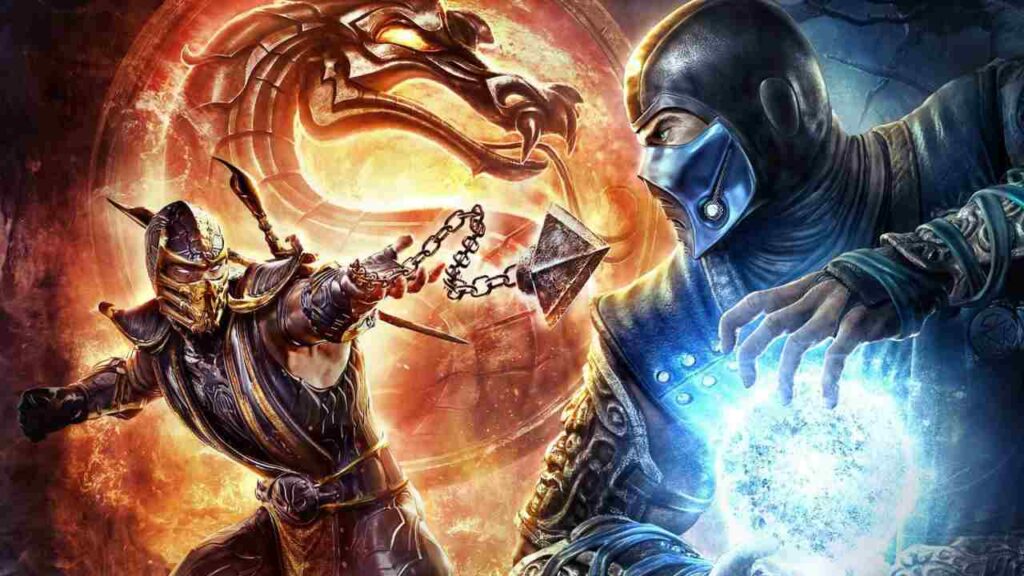 Due personaggi di Mortal Kombat mentre combattono tra di loro