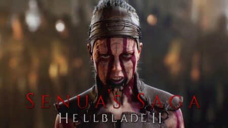 La protagonista di Senua's Saga Hellblade 2 in primo piano
