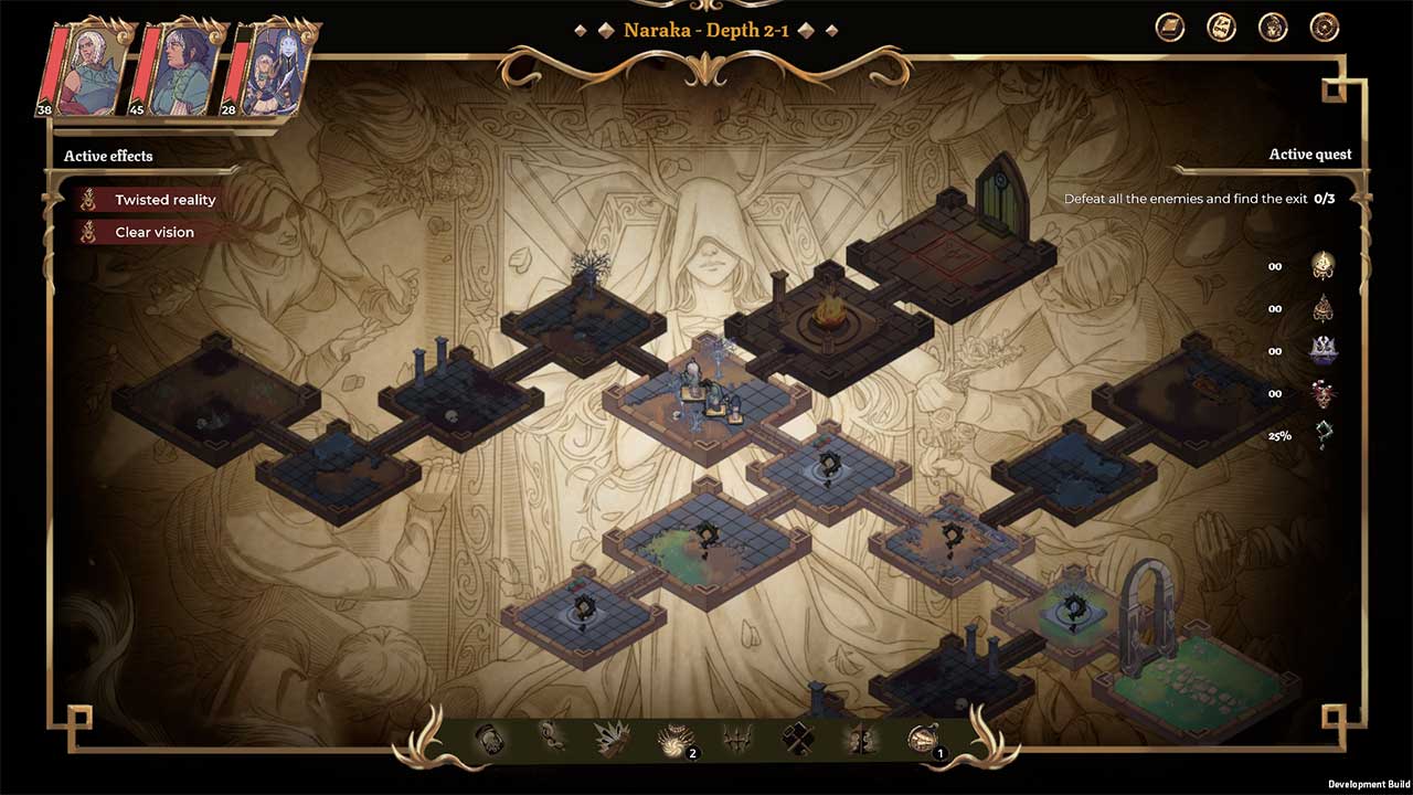 La mappa del dungeon